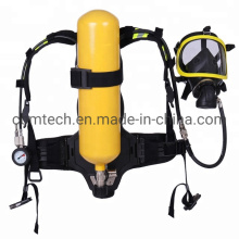 Portable Scba Positive Pressure Air Breathing Apparatus with 6L Steel Cylinders